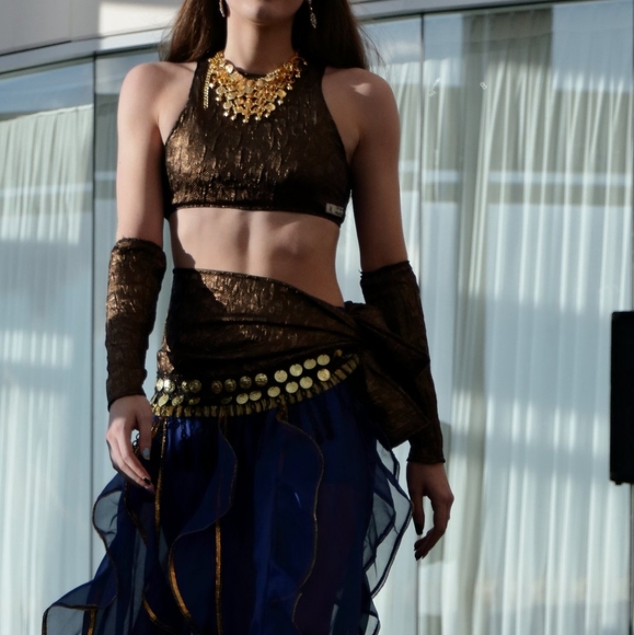 Handmade Belly dance costume outfit - Picture 3 of 4